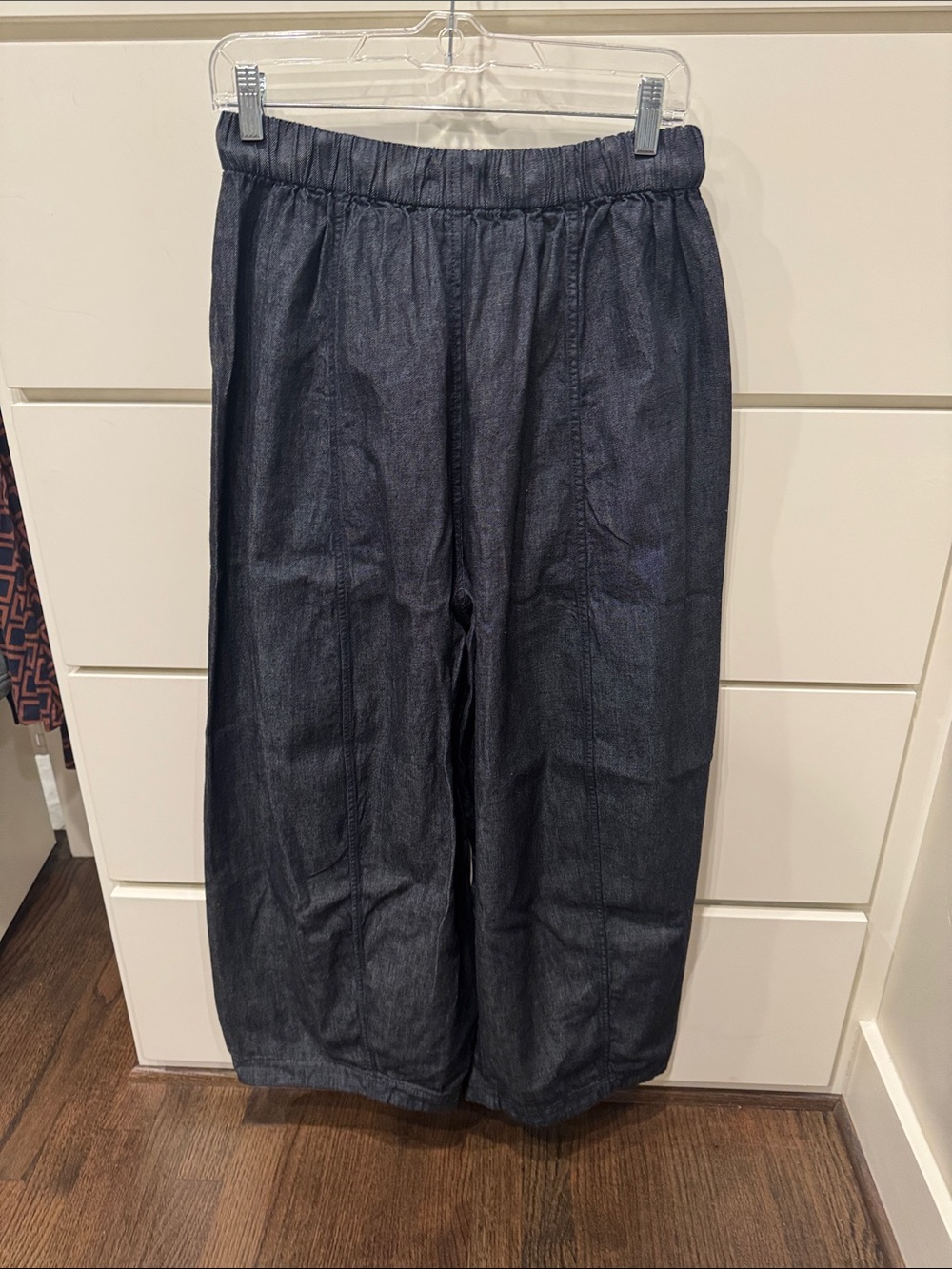 NWT COS Extra Wide-Leg Drawstring Trousers - Dark Blue - Picture 6 of 6
